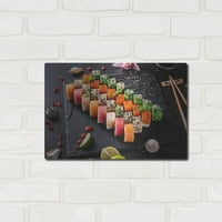 Luxe Metal Art 'Sushi Board' by Luxe portfelj, metalna zida Art, 16 x12