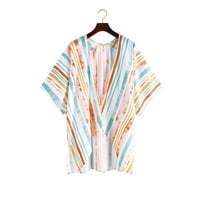 Žene Flowy Kimono Cardigan Otvorena prednja haljina Odštampana šifonska bluza Loose Tops Hot6SL4491462