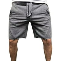 Muški casual šorc, plus veličine kratke hlače za muškarce posteljina, pamučna crtača ljetna plaža Stretch