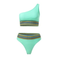 Zuwimk bikinis za žene, ženski trokut kupanje dva kupa kupanja bikini set BU1, XL