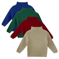 Dječaci Djevojke Ispiši džemper Dukseri Dječja djeca rebrasti polutvrdbeni zimski džemper bazi džemper