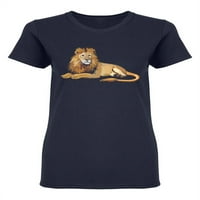 Lav lažeći majicu u obliku dizajna žene -Image by shutterstock, ženska x-velika