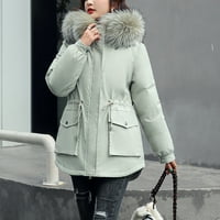 Ljetna ušteda odjeća Loopsun zimski kaputi jakna za žene, ženska povremena modna sjajna haljina kapuljača