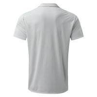 Mužjak ljeto od solidne print majice elasticn navratnik kratkih rukava majica majica majica velike košulje