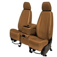 Caltrend Stražnji podijeljeni stražnji dio i čvrsti jastuk od karbonskih vlakana za sjedala za 2013. - Dodge Avenger - DG346-06FA bež umetci i obloge