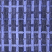 Ahgly Company u zatvorenom kvadratu Sažetak plave suvremene prostirke, 7 'kvadrat