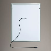[Pravokutnik] Kupaonica LED ogledalo, ugrađeno svjetlo sa 24x32