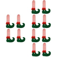 Stolica za božićne poklopce ELF čarape Namještaj Kape za odmor Holiday Booties Oružni cipele za stoline