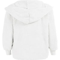 Sexy Dance ženska odjeća kardigan jakna dugi rukav kaput Ležerne kapute zima toplo bijela l