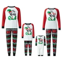 Gwiyeopda božićne pidžame za porodičnu podudaranje PJS setovi ELF tiskane gornje spavanje