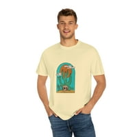 Pustinjska lobanja skeletna kaktusa zapadnjačka majica, retro zapadna košulja, kauboj