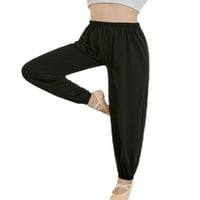 Ženske hlače elastične struke sa cijelim dužinama Držite dno obične duge sportske joge pantalone ježene