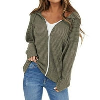 Jiyugala ženski kardigan džemperi topli soft otvoreni prednji kaput