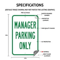 Parking za kupce potpisuje samo 12 18 Aluminijski znakovi za teške mjere