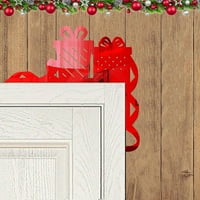 Toyfunny Christmas 3D Elks Sleigh akrilno ogledalo Naljepnice za kućne sklopke Dekorativni zidni naljepnica