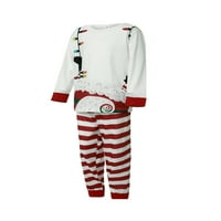 Binpure roditelj-dječji božićni pidžami za odrasle djece dječje pisma vrhovi sa skakačima