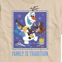 Smrznuta - Olaf Porodica je tradicija - Muška grafička majica kratkih rukava
