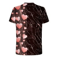 Košulje za muškarce Cleariance Casual Okrugli vrat Valentinovo 3D digitalni print Pulover fitness sportske