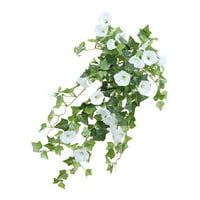 Umjetna trubaca cvijet Garland Simulacija cvjetnog vinova zida viseći plastični lažni cvijet, bijeli