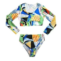 Finelylove Womens Bikini kupaći kostimi podstavljeni sport BRA Style Bikini multi-color xl