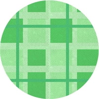 Ahgly Company u zatvorenom okruglom uzorkom Jade Green Procing Prostirke, 3 'Round