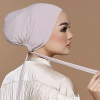 Ženska muslimanska hidžab kapa satenski donji rub kapu podmazati
