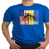 Cafepress - Besplatno Ukrajina Stop War majica - Muška ugrađena majica