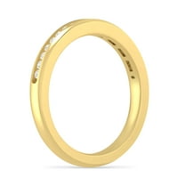 Carat 10k žuti zlatni okrugli dijamantni bridalni vjenčani prsten za žene za žene