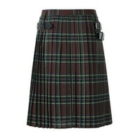 Muške hlače Ležerne prilikom retro škotskog stila Pleastirana suknja natkrivenu suknju
