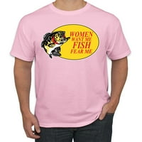 Žene žele da mi se riba boji da me ribam ribam muške grafičke majice, zlato, x-vele