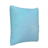 Posteljina jastuka, plava pozadina tekstura Dekorativni bacanje Pokriveni jastuk sa džepovima za sof