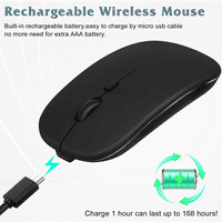 2.4GHz i Bluetooth punjivi miš za Xiaomi RedMi k Pro + Bluetooth bežični miš za laptop MAC iPad Pro