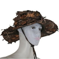 Kamuflažni lovački kapu sa 3D realnim stablom listovom lovačkom kapu za ribolov kapu za napolju