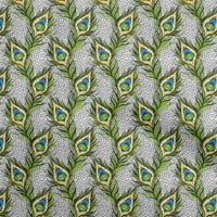 Onuone poliester Spante Light Zelene tkanine Perje zanatske projekte Dekor tkanina Štampano od dvorišta