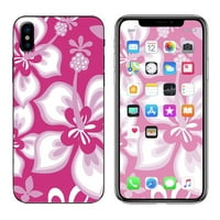 Kožni naljepnica za Apple iPhone Hibiscus tropsko cvijeće ružičaste