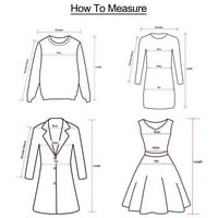 Žene tunika Dressy Casual Slowe TEE dugih rukava 鈥橲 Blouseo izrez Gradient Ispis Basic Basic Tops