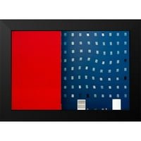 Pearson, Wayne crna modernog uokvirenog muzeja Art Print pod nazivom - Crveno bijelo i plavo