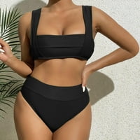 Ljetni bikini Split kupaći kostimi Bikini High Squik kupaći kostimi za ženu Travel Holiday Beach odjeći
