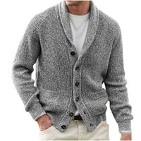 Utoimkio Clearence Muški džemper sa ovratnikom KARDIGAN Dugme dugme Pleteni džemperi Sat Fit Cardigan
