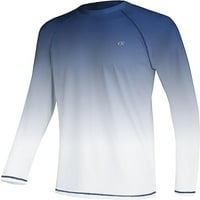 Tyhengta muške košulje s dugim rukavima Rashguard upf 50+ UV zaštita od sunca Atletska vježbanje trčanje