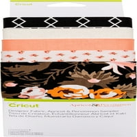 Cricut dizajnerska tkanina, marelica i persimmon uzorkor - 12 X26 listovi