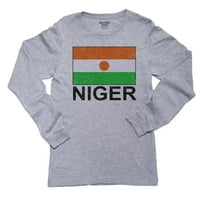 Niger zastava - Specijalna majica s dugim rukavima od vintage izdanka
