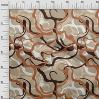 Onuone pamučne kambrične hrđe smeđe tkanine apstraktori šivaći materijal za ispis tkanine uz dvorište
