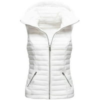 Lannger Winter Jackets kaputi za žene, modne žene sa čvrstim kapuljačnim ovratnikom kardigan down jakna
