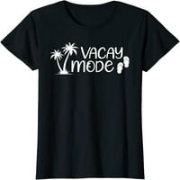 -Sljeći za žene Vintage VacAy mod za kamp Porodični odmor Casual kratkih rukava bijeli 3x-veliki