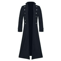 Haxmnou muški vintage parni repni kaput duga jakna viktorijanska gotička jednolična kaputacija mornarica