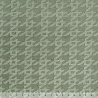 Sage Geometrijski uzorak uzorak pamučni dres Blend pletena tkanina - po dvorištu