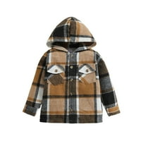KPOPLK Zimski kaputi za dečke dečke dječake Djeca spadaju u kablovski kaput i modne dječačke dukseve