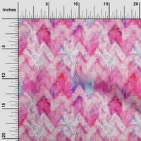 Onuone pamučne kambričke ružičaste ružičaste tkanine Twirl & Mandala haljina Materijal Tkanina za ispis