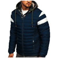 Muška zimska jakna sa kapuljačom zimska zgušnjavanje plus toplina odvojiva ovratnik pamuk sa ugrađenim
